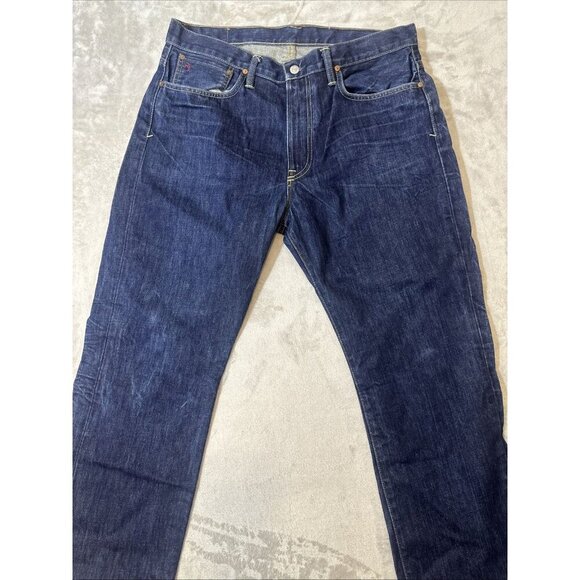 Men’s Polo Ralph Lauren Denim Jeans Dark Wash Vintage 67 Straight 35x30 - Picture 3 of 14
